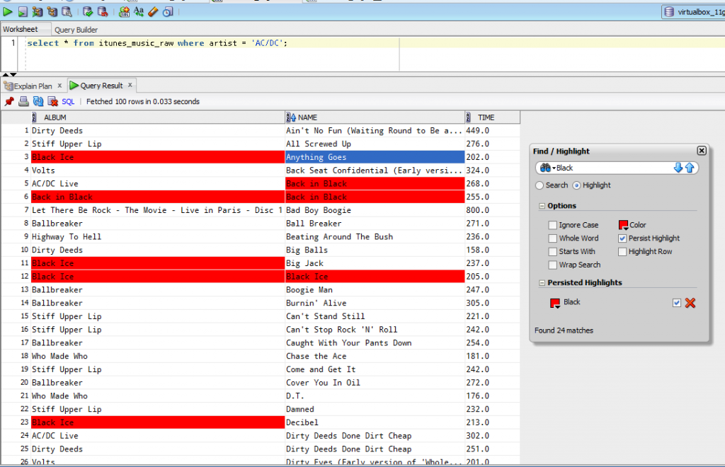 Find and highlight values in a grid with Ctrl+F