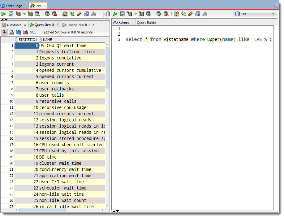 Ta-da! I've hidden the editor in the original worksheet so I can see the full result set while I'm type in the new worksheet space.