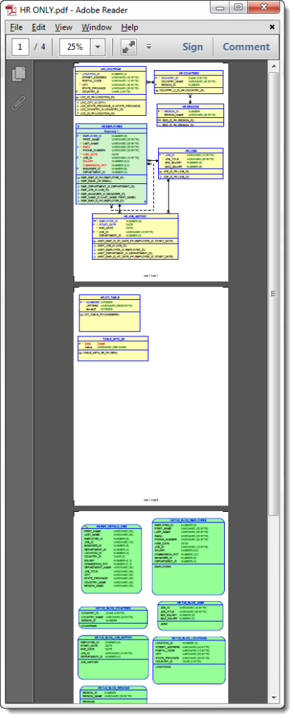 Multi-page diagrams to PDF