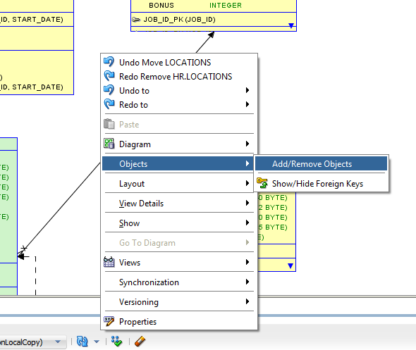 Right click in the SubView diagram space...