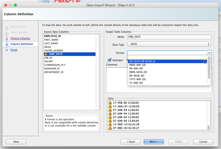 timestamp format in oracle 11g