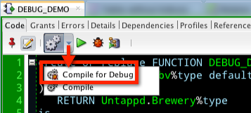 Don't forget to compile W/O debug before you put this into production - it adds overhead.