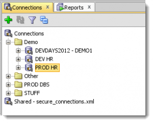 Organizing Connections with Folders in Oracle SQL Developer
