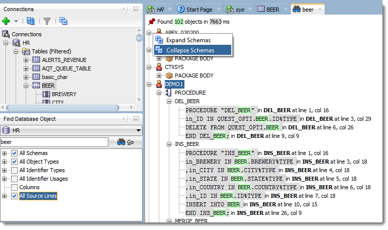 Searching Your Pl Sql Source With Oracle Sql Developer Thatjeffsmith