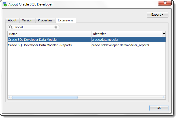 oracle sql developer data modeler