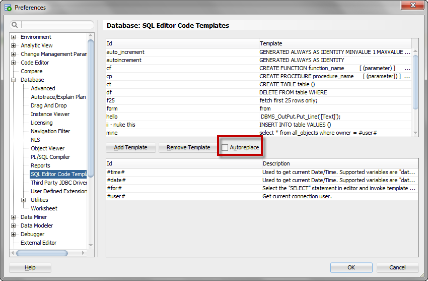Auto Replace In Oracle Sql Developer Thatjeffsmith