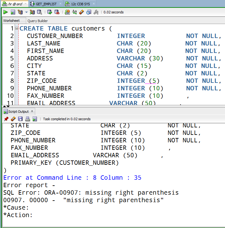 10 Handling PL/SQL Errors