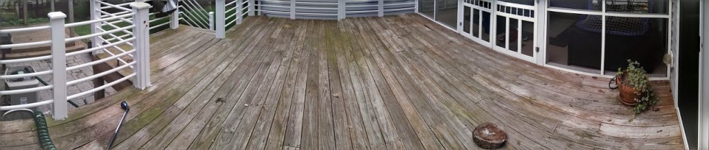 The deck boards were in bad shape