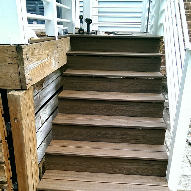 The stairs, finished