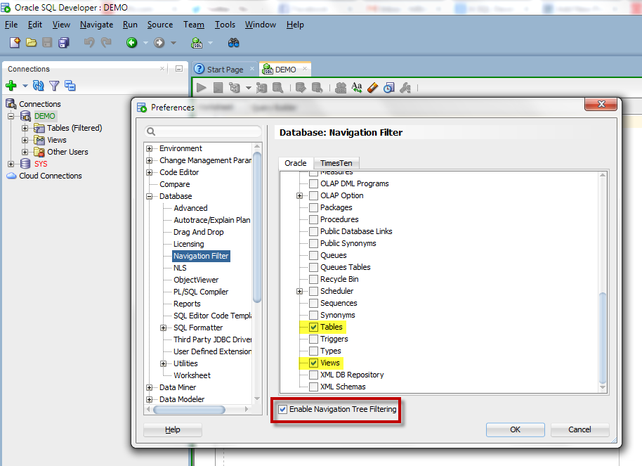 oracle online database editor