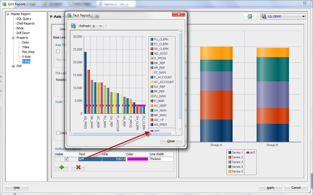 Sql Developer Chart Report