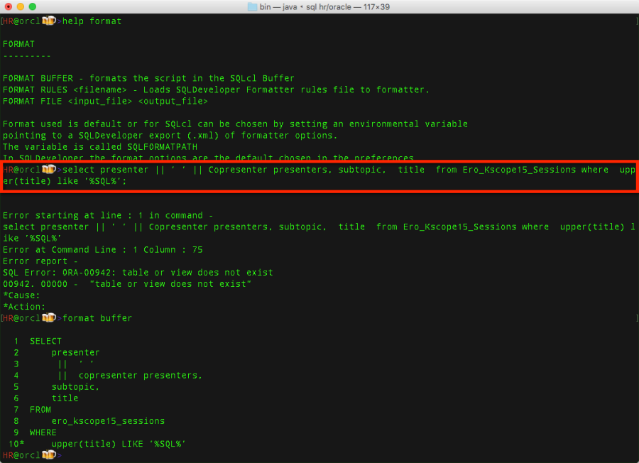 sql code formatter