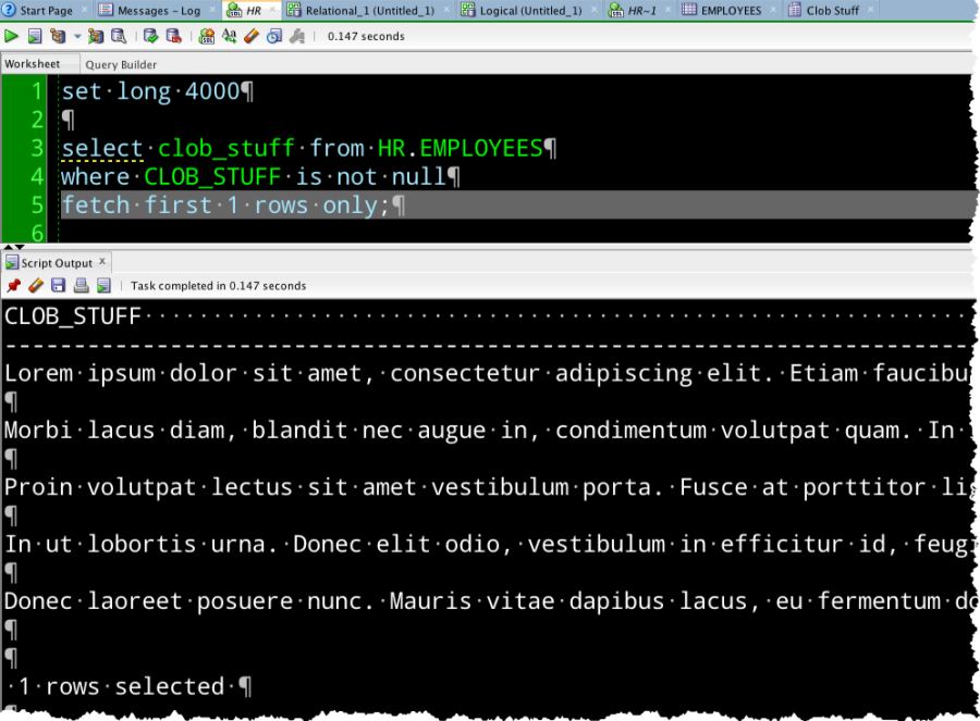 Pretty Print Oracle CLOBs in your Oracle SQL Developer Reports