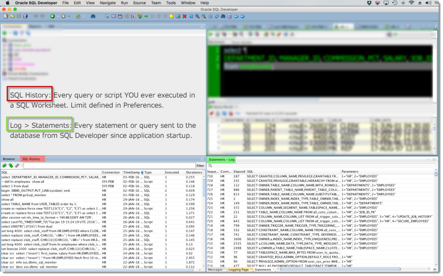 phpmyadmin view sql history