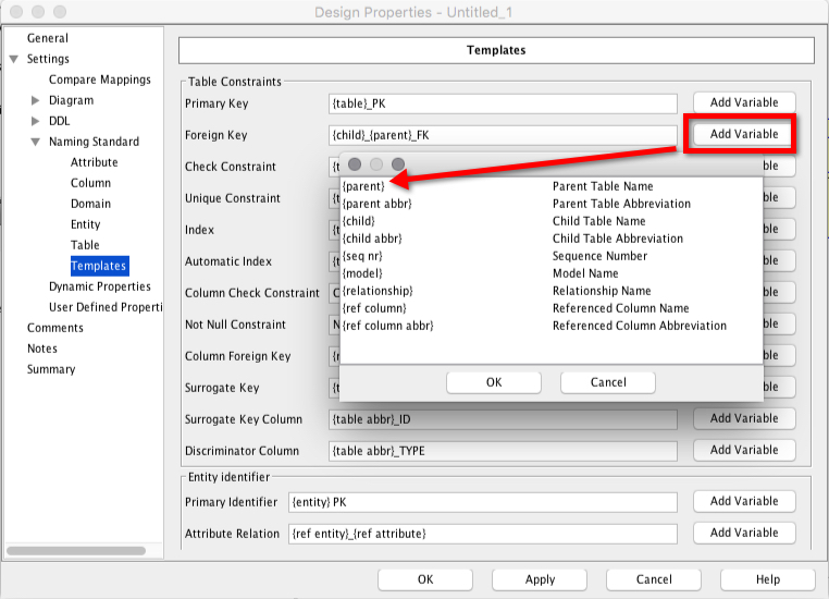 You can of course always override these manually in your design's object property dialogs.