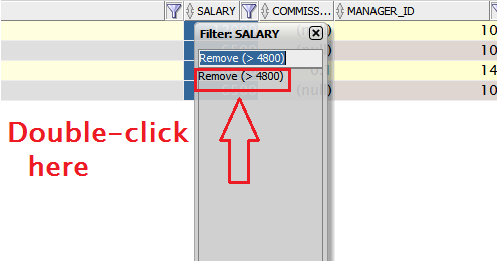 You can also right-click on any column and say 'remove all filters' 