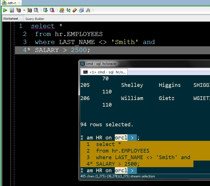 line numbers and current line indicator - make my query no go 