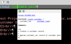 preview doc gen plsql in oracle sql developer