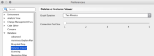 oracle sql developer dba instance viewer preferences