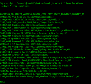 sqlcl export custom format with javascript