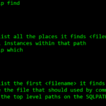 Oracle SQLcl new commands, find and which
