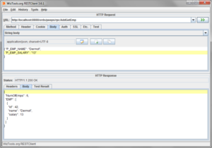 REST client POST to ORDS to insert new record and get back employee record