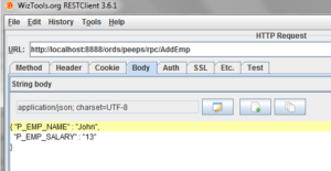 WizTools REST Client and a POST to ORDS