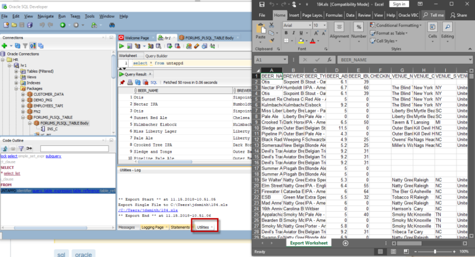 Oracle SQL Developer version 18.4 is Now Available