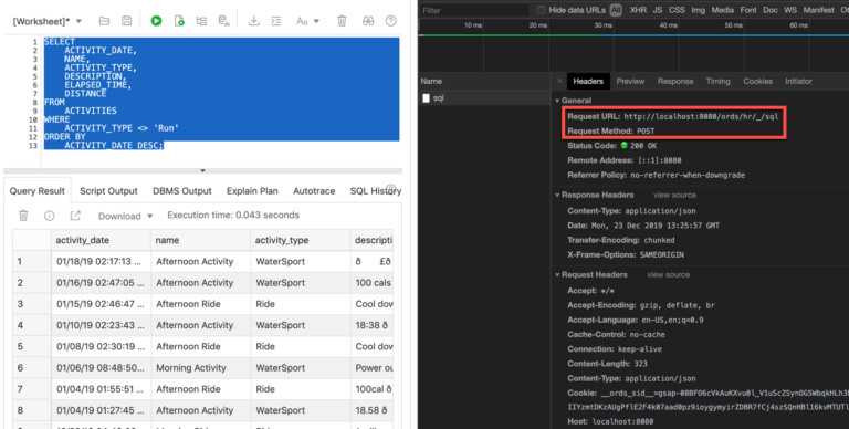 SQL Developer Web is now Available