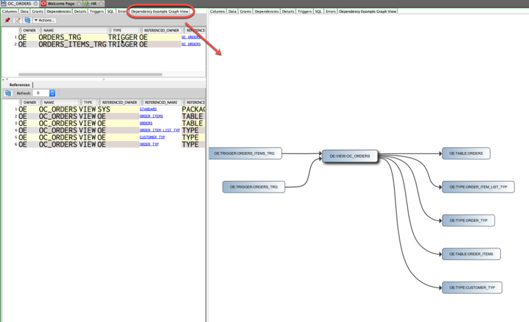 Visualizing Oracle Object Dependencies with SQL Developer