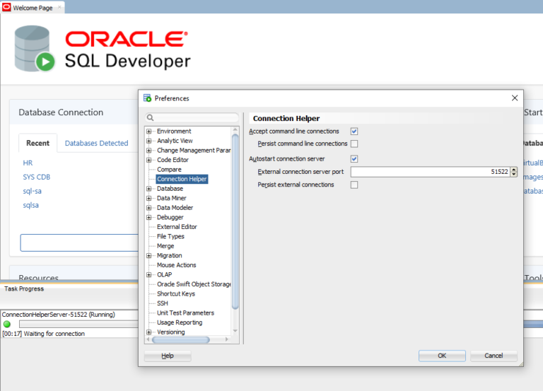 Creating Oracle Connections…from outside of SQL Developer
