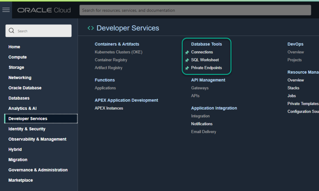 Announcing the Oracle Cloud Database Tools Service