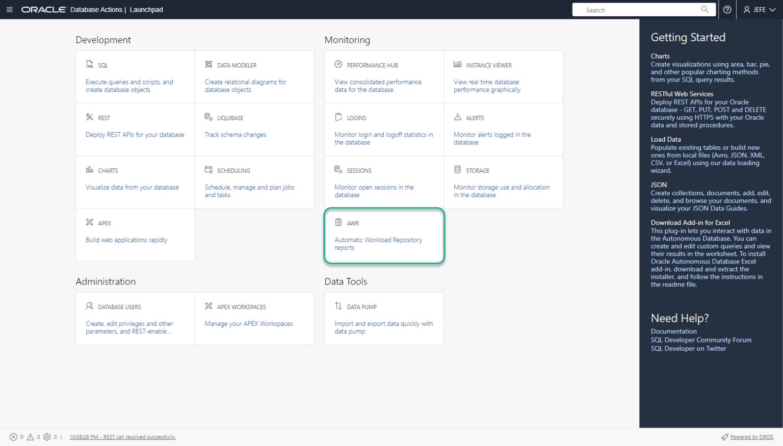ORDS & Oracle SQL Developer Web 22.2 are now Available