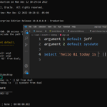 oracle sqlcl argument command for defining default values in sql scripts