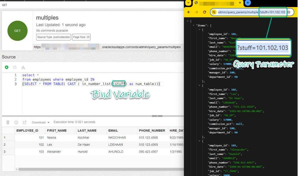 REST API Query Parameter values to a SQL WHERE IN (list)