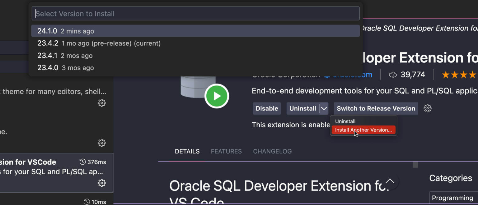 SQL Developer Extension for VS Code v24.1 is now available