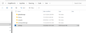 Copying VS Code Developer Tools connections to SQL Developer