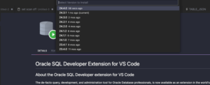 Oracle SQL Developer Extension for VS Code 24.4 available