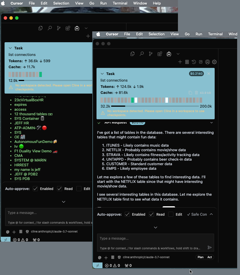 MCP server for Oracle Database via SQLcl